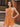 Cut Waist 3D Rose Halter Ruffle Mini Prom Dress - Orange