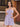 Cut Waist 3D Rose Halter Ruffle Mini Prom Dress - Lavender