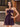 Cut Waist 3D Rose Halter Ruffle Mini Prom Dress - Grape