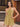 Cut Waist 3D Rose Halter Ruffle Mini Prom Dress - Gold