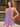 Cut Waist 3D Rose Halter Ruffle Mini Prom Dress - Lilac