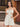 Cut Waist 3D Rose Halter Ruffle Mini Prom Dress - Ivory