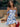 Off Shoulder Lace Embroidery Boned Mini Prom Dress - Royal Blue Floral