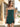 Square Mini Sheath Prom Dress With Ruffle - Dark Green