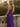 Strapless Hand Made Flower Long Mermaid Prom Dress With Waist Drop in Purple
