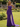 Strapless Hand Made Flower Long Mermaid Prom Dress With Waist Drop in Purple