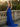 Strapless Hand Made Flower Long Mermaid Prom Dress With Waist Drop in Royal Blue