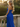 Strapless Hand Made Flower Long Mermaid Prom Dress With Waist Drop in Royal Blue