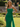 Strapless Hand Made Flower Long Mermaid Prom Dress With Waist Drop in Dark Green