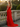 Strapless Hand Made Flower Long Mermaid Prom Dress With Waist Drop in Red
