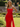 Strapless Hand Made Flower Long Mermaid Prom Dress With Waist Drop in Red