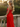 Strapless Hand Made Flower Long Mermaid Prom Dress With Waist Drop in Red