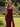 Strapless Hand Made Flower Long Mermaid Prom Dress With Waist Drop in Burgundy