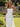 Strapless Hand Made Flower Long Mermaid Prom Dress With Waist Drop in White