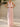 Halter V-Neck Sheath Chiffon Bridal Dress With Drop Train - Blush Pink