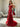Cut Front Leaf Lace Boned Mermaid Prom Dress With Layered - Red