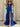 Cut Front Leaf Lace Boned Mermaid Prom Dress With Layered - Royal Blue