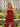 Crystal Lace Embroidery Chiffon Mermaid Prom Dress With Slit - Red
