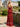 Crystal Lace Embroidery Chiffon Mermaid Prom Dress With Slit - Red