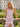 Crystal Lace Embroidery Chiffon Mermaid Prom Dress With Slit - Pink