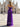 Ruched Bust Fitted Waist Pleated Mermaid Long Prom Dress With Slit - Purple