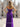 Ruched Bust Fitted Waist Pleated Mermaid Long Prom Dress With Slit - Purple