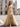 Bow Front Pleated Layered Ruffle Hem Long Prom Dress With Slit - Champagne