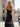 Bow Front Pleated Layered Ruffle Hem Long Prom Dress With Slit - Black