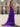 Ruffle Hem Pleated Lace Up Long Mermaid Prom Dress With Slit - Purple