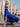Ruffle Hem Pleated Lace Up Long Mermaid Prom Dress With Slit - Royal Blue