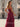 Ruffle Hem Pleated Lace Up Long Mermaid Prom Dress With Slit - Desert Rose