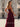 Ruffle Hem Pleated Lace Up Long Mermaid Prom Dress With Slit - Burgundy