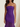 Zipped Back Strapless Chiffon Tulle Hem Long Mermaid Prom Dress in Purple