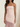 Zipped Back Strapless Chiffon Tulle Hem Long Mermaid Prom Dress in Blush Pink