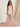 Zipped Back Strapless Chiffon Tulle Hem Long Mermaid Prom Dress in Blush Pink
