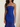 Zipped Back Strapless Chiffon Tulle Hem Long Mermaid Prom Dress in Royal Blue