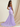 Zipped Back Strapless Chiffon Tulle Hem Long Mermaid Prom Dress in Lavender