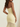 Zipped Back Strapless Chiffon Tulle Hem Long Mermaid Prom Dress in Yellow