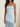 Zipped Back Strapless Chiffon Tulle Hem Long Mermaid Prom Dress in Lignt Blue