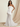 Zipped Back Strapless Chiffon Tulle Hem Long Mermaid Prom Dress in White