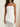 Zipped Back Strapless Chiffon Tulle Hem Long Mermaid Prom Dress in White