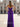 Halter Pleated Mermaid Lace Up Long Prom Dress With Twist - Purple