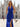 Halter Pleated Mermaid Lace Up Long Prom Dress With Twist - Royal Blue