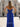 Halter Pleated Mermaid Lace Up Long Prom Dress With Twist - Royal Blue