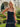 Sweetheart Neck Chiffon Long Mermaid Prom Dress With Ruffle Hem - Navy Blue