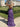 Sweetheart Neck Chiffon Long Mermaid Prom Dress With Ruffle Hem - Purple