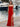 Beaded Strapless Mermaid Long Prom Dress - Red