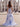 Off Shoulder Lace Floral Layered Ruffle Hem Long Mermaid Prom Dress With Slit in Blue Floral