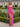 Sweetheart Ruched Chiffon Long Pleated Mermaid Prom Dress With Shawl - Hot Pink