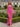 Sweetheart Ruched Chiffon Long Pleated Mermaid Prom Dress With Shawl - Hot Pink